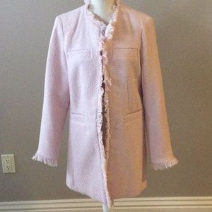 Pink long length blazer